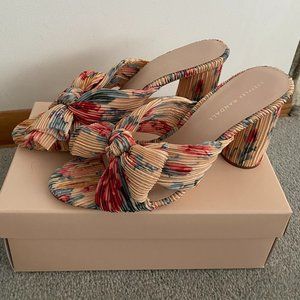 Loeffler Randall Penny Bow Sandal in Butter Multi